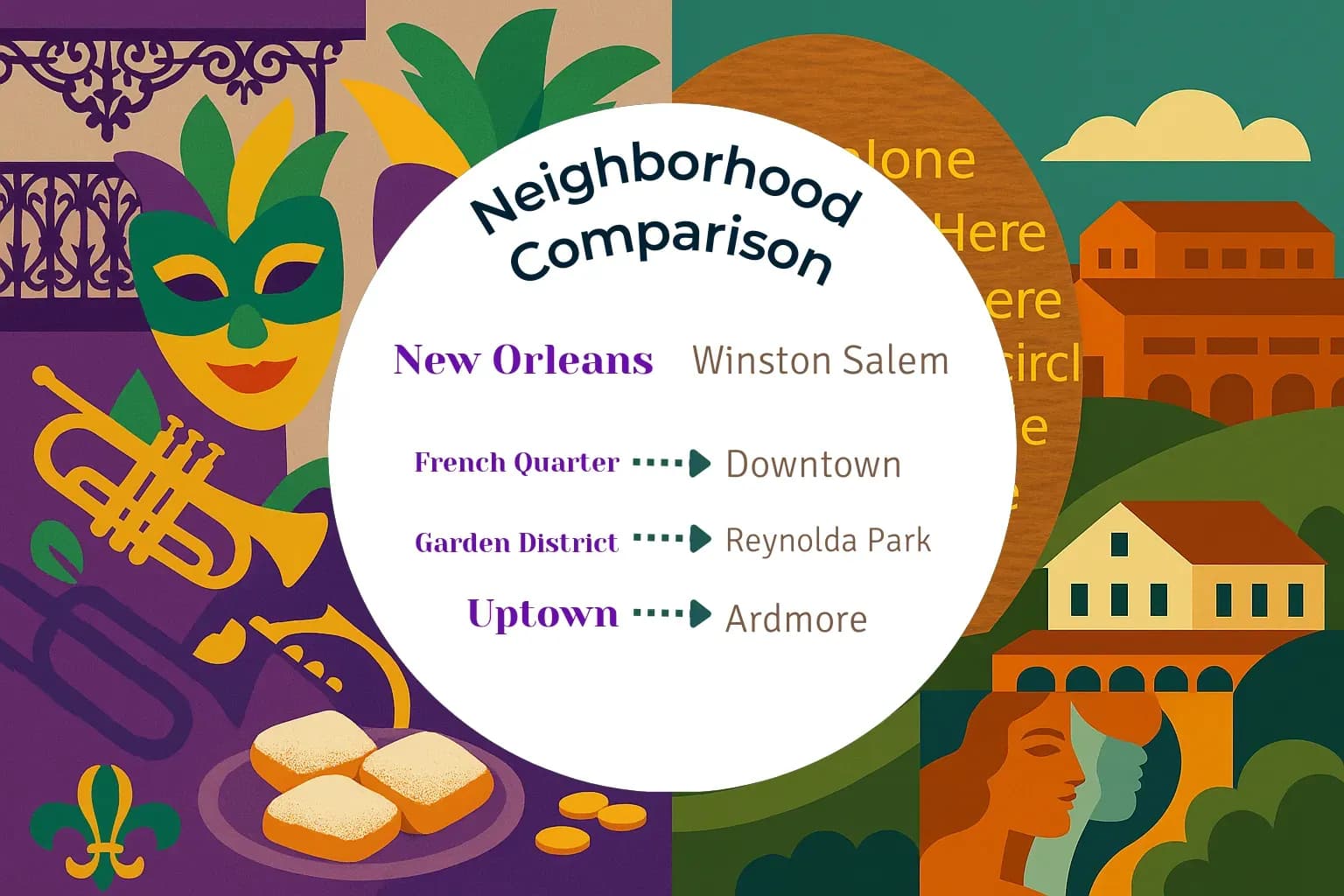 New Orleans vs Winston Salem Neighborhood Comparison