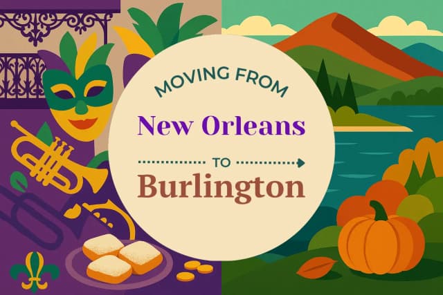 Moving from New Orleans to Burlington