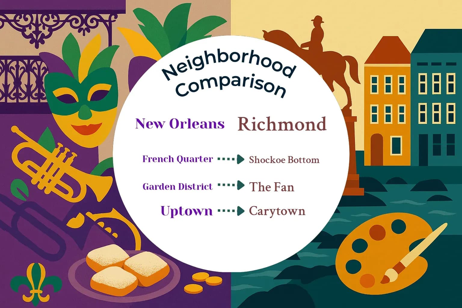 New Orleans vs Richmond Neighborhood Comparison