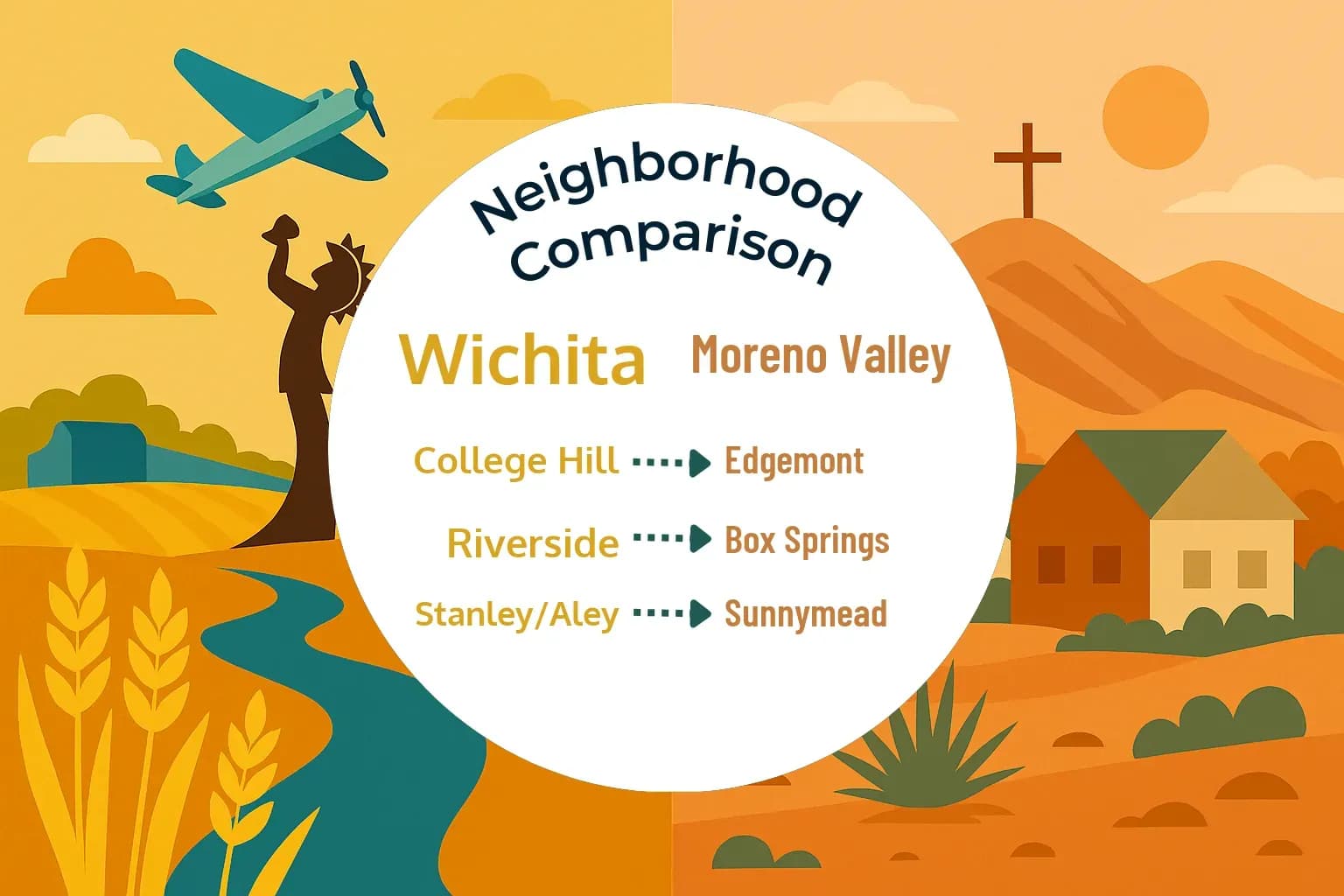 Wichita vs Moreno Valley Neighborhood Comparison