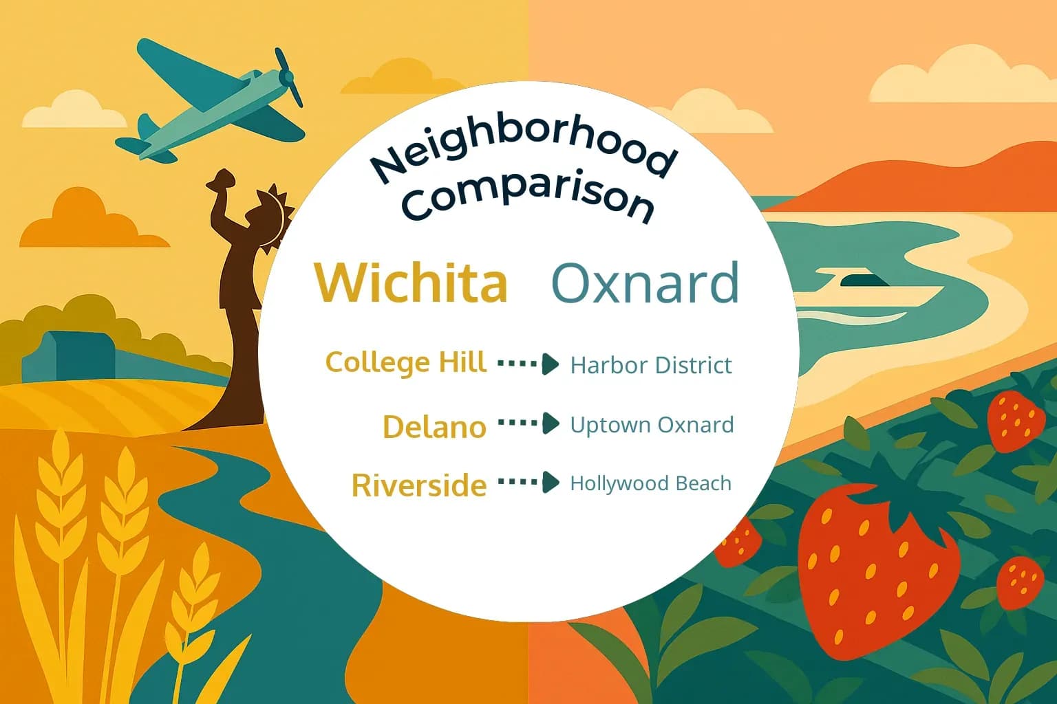 Wichita vs Oxnard Neighborhood Comparison