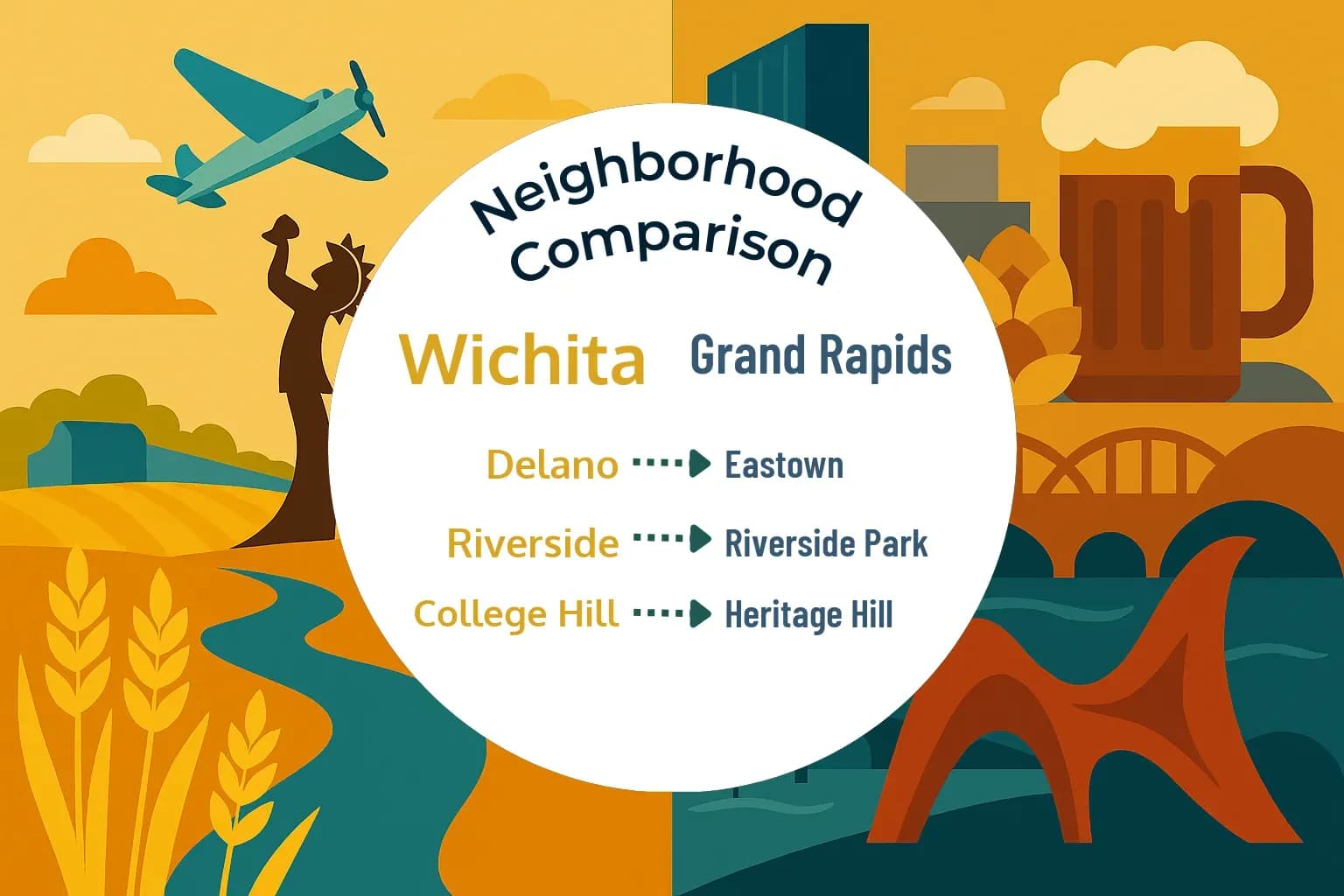 Wichita vs Grand Rapids Neighborhood Comparison