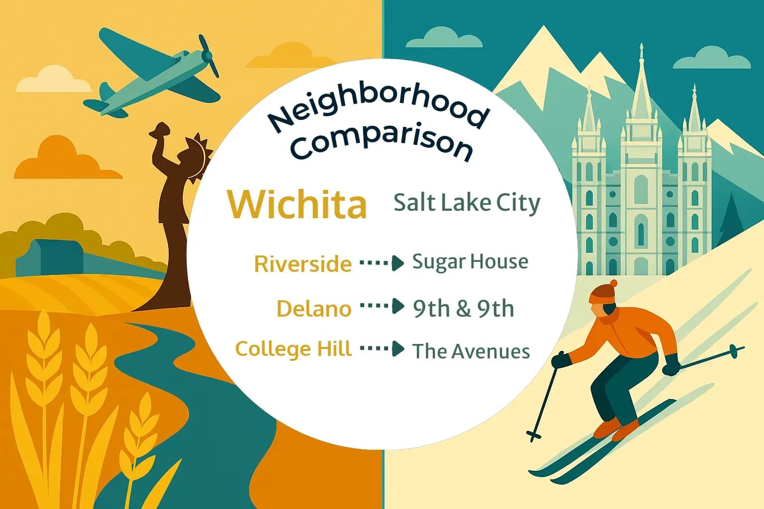 Wichita vs Salt Lake City Neighborhood Comparison