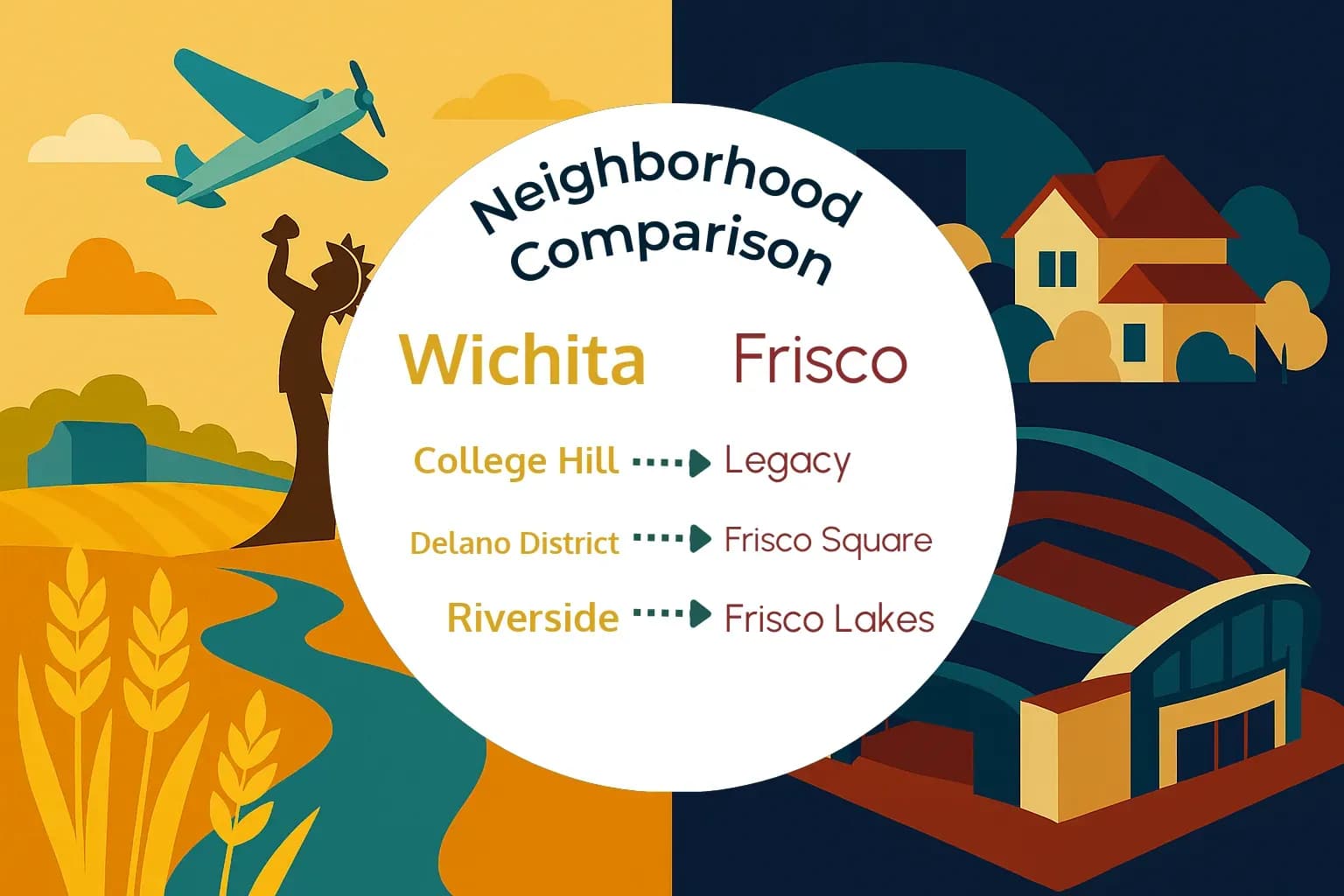 Wichita vs Frisco Neighborhood Comparison