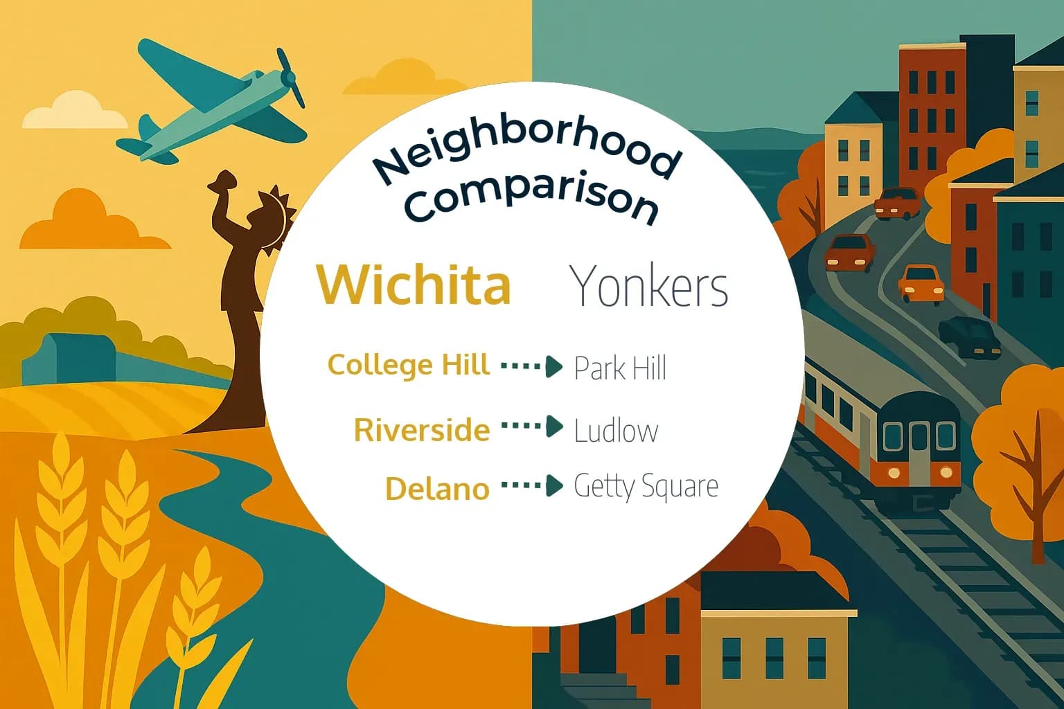 Wichita vs Yonkers Neighborhood Comparison