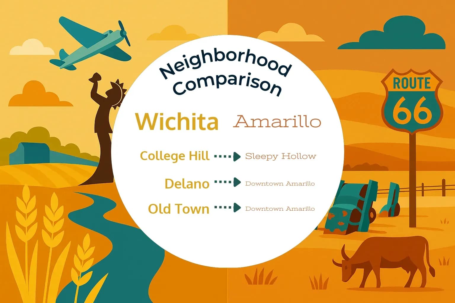 Wichita vs Amarillo Neighborhood Comparison