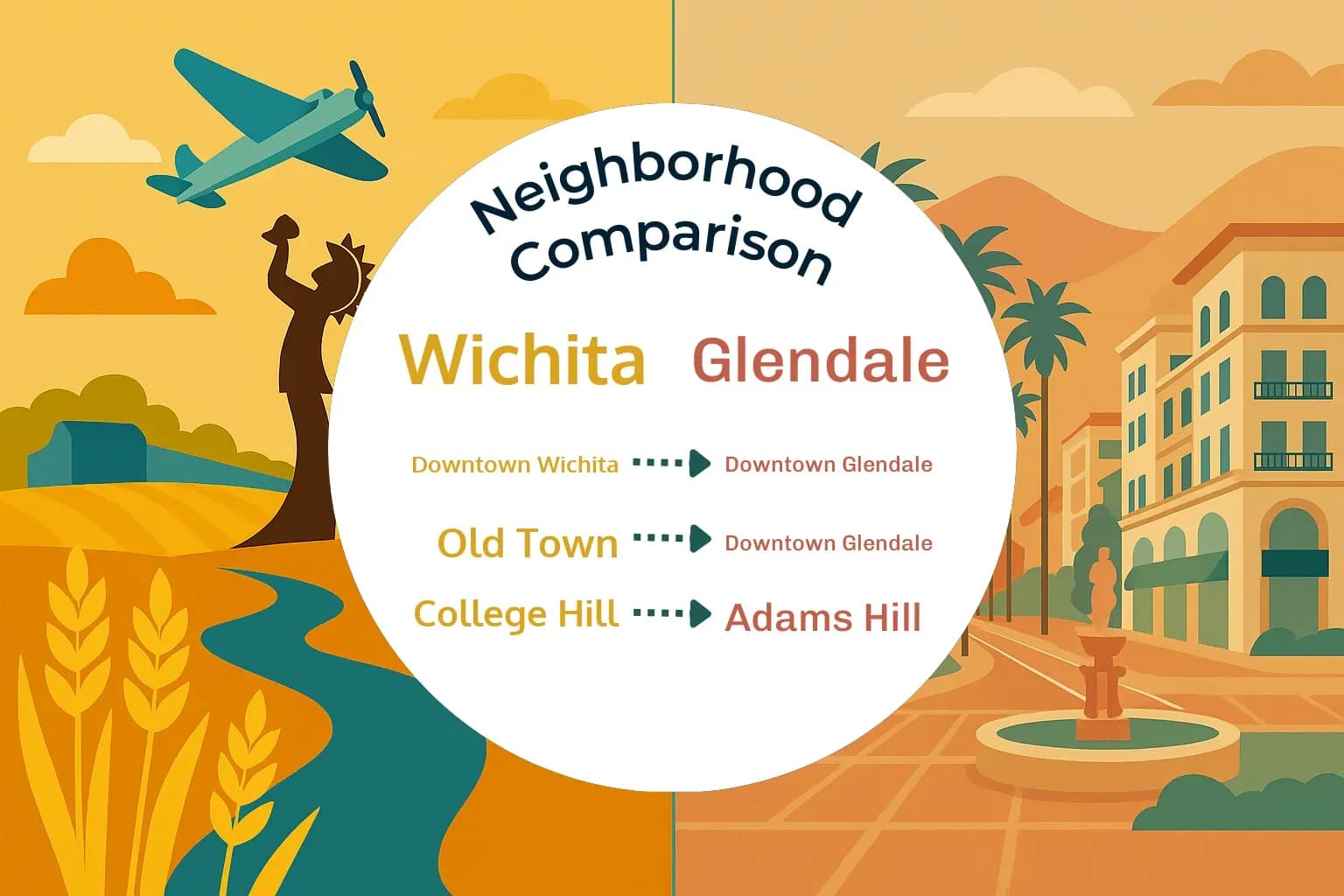 Wichita vs Glendale Neighborhood Comparison