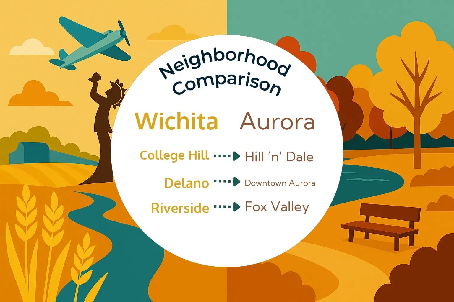 Wichita vs Aurora Neighborhood Comparison