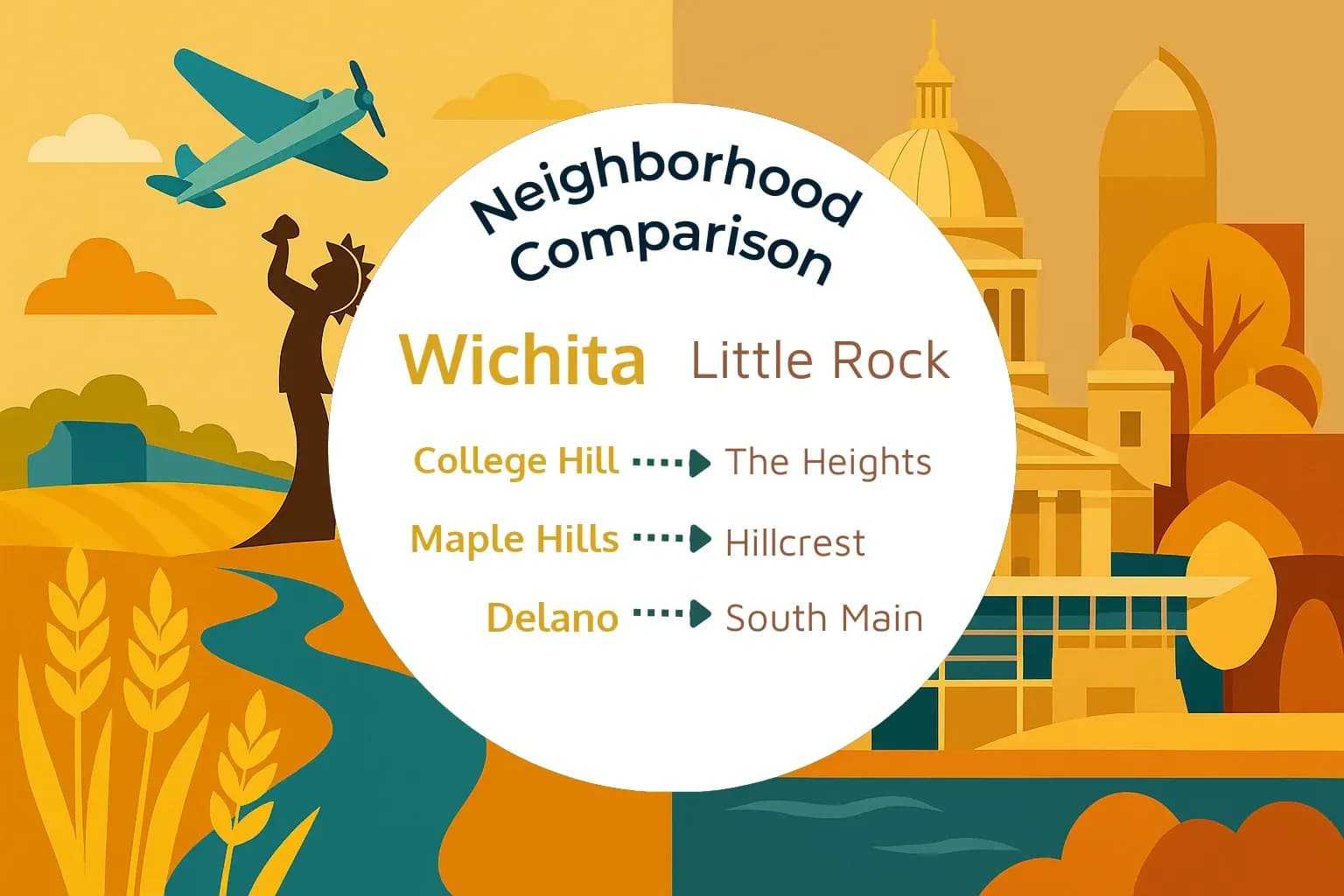 Wichita vs Little Rock Neighborhood Comparison