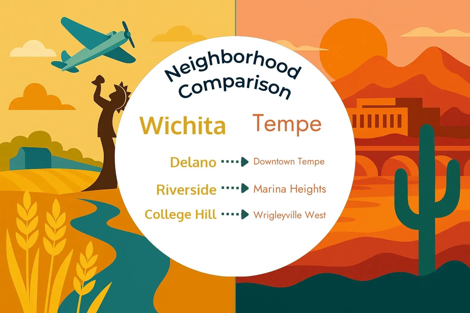 Wichita vs Tempe Neighborhood Comparison