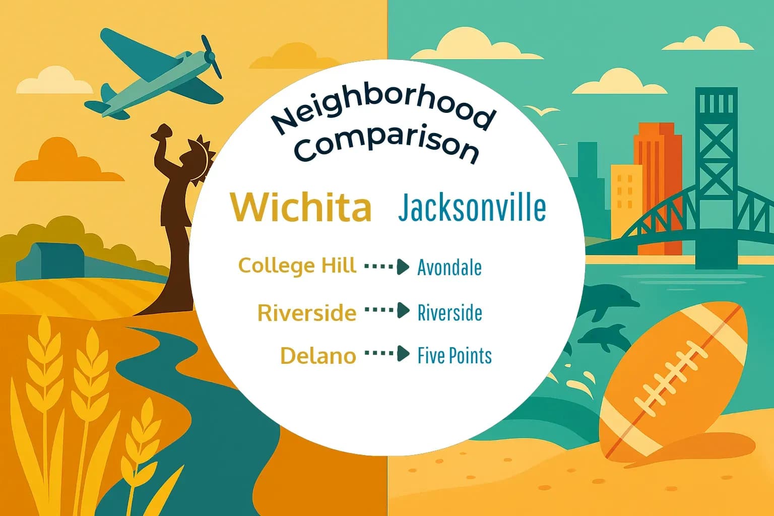 Wichita vs Jacksonville Neighborhood Comparison