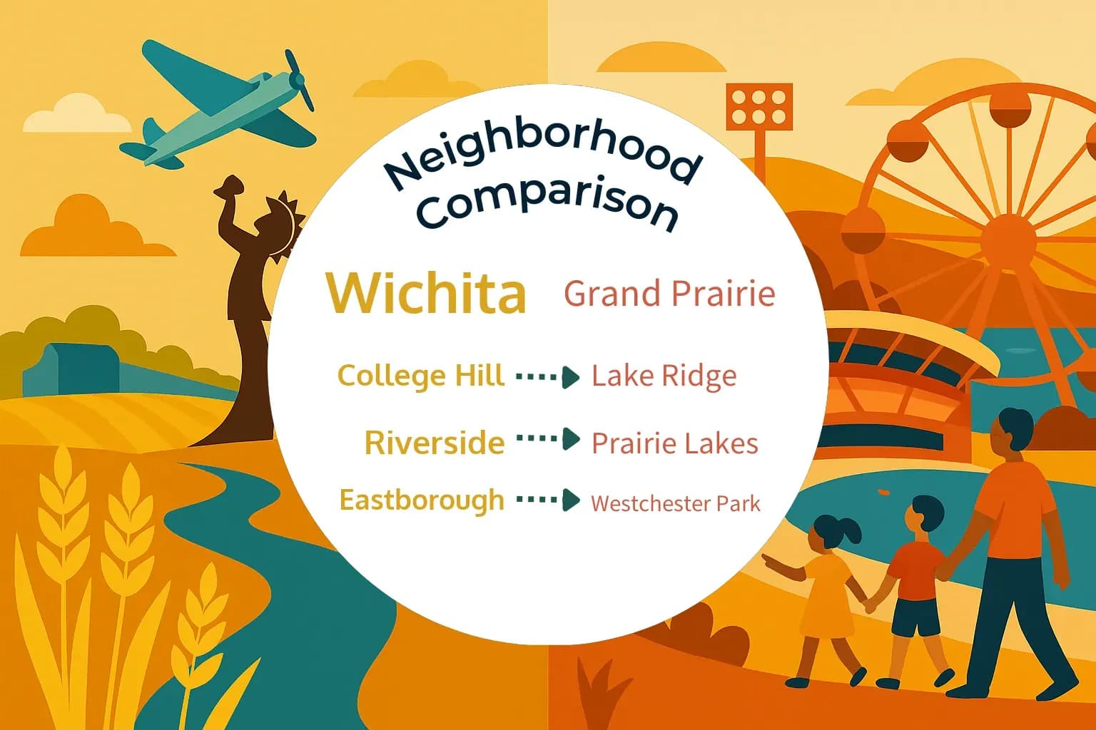 Wichita vs Grand Prairie Neighborhood Comparison