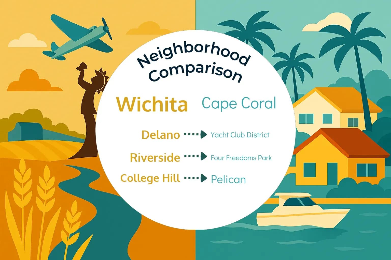 Wichita vs Cape Coral Neighborhood Comparison