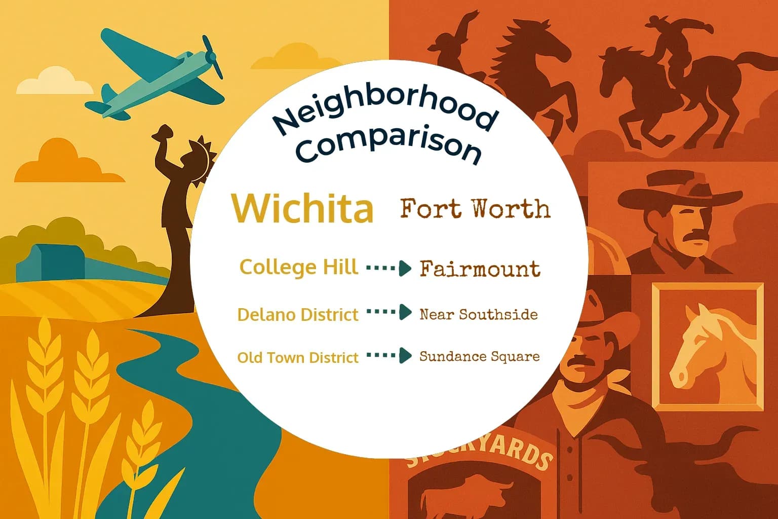 Wichita vs Fort Worth Neighborhood Comparison