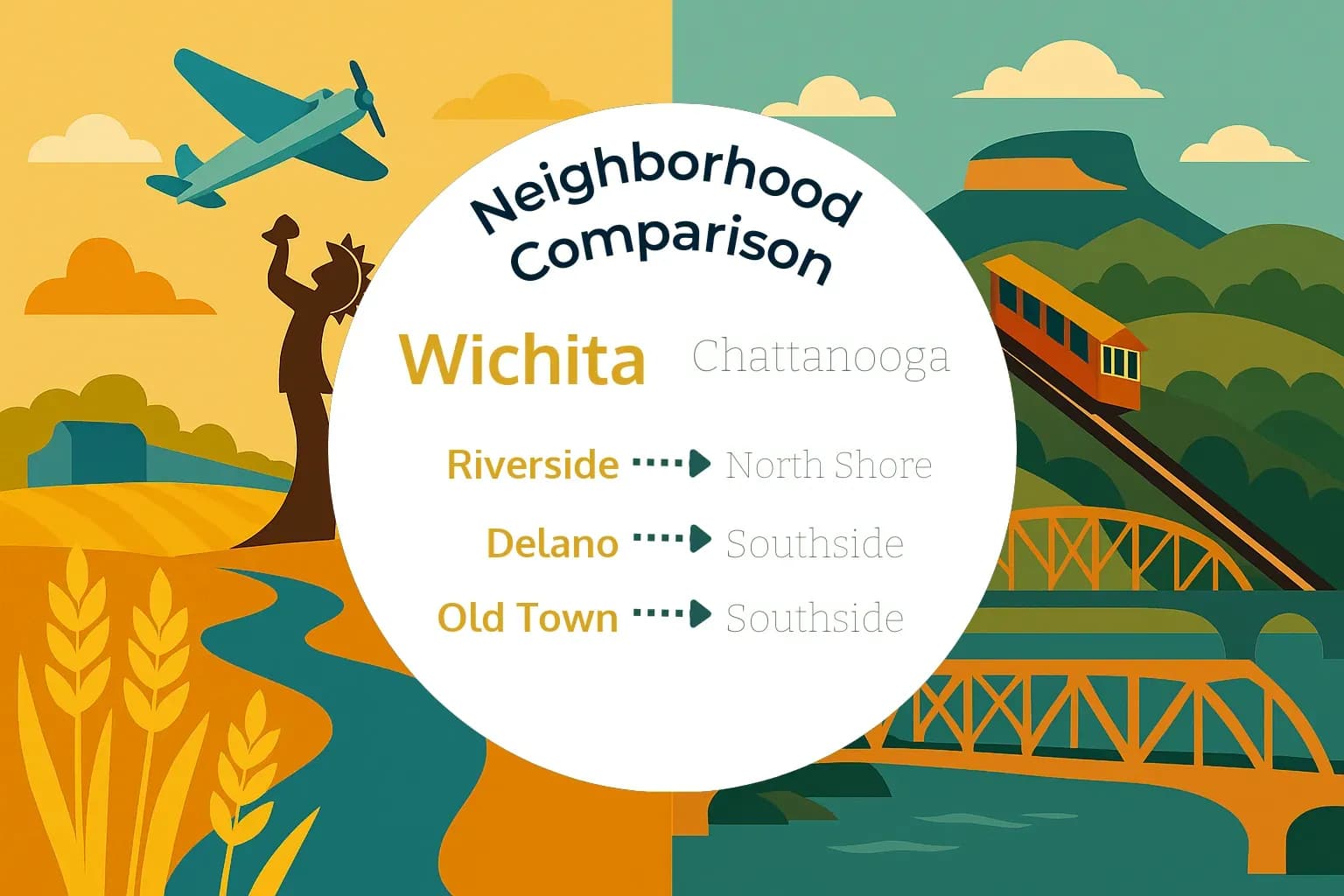 Wichita vs Chattanooga Neighborhood Comparison