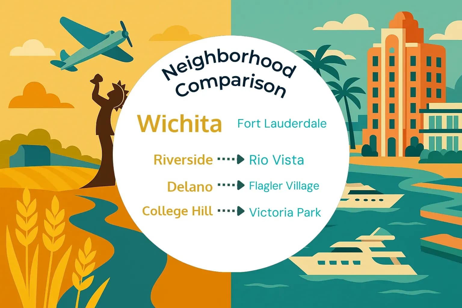 Wichita vs Fort Lauderdale Neighborhood Comparison