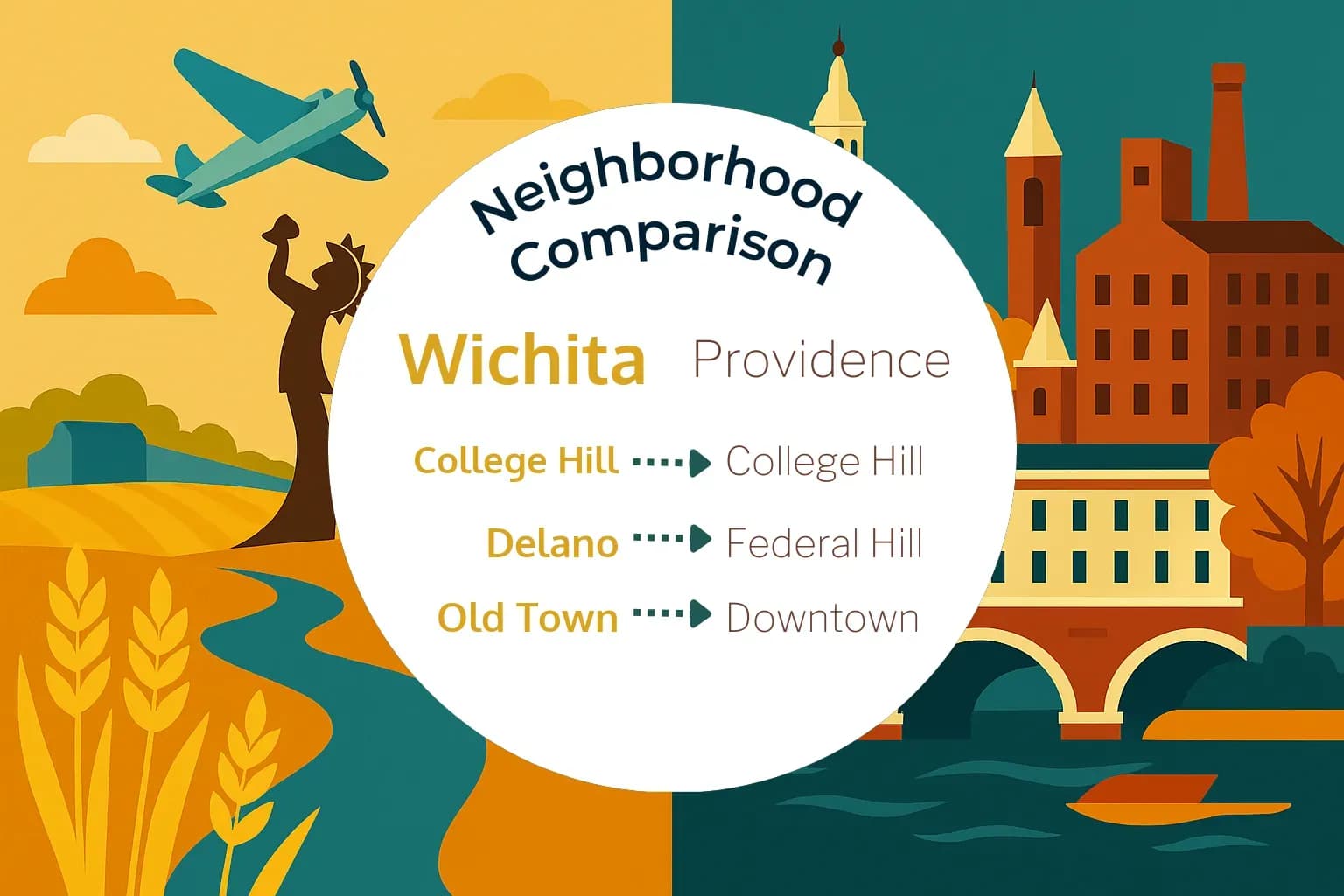 Wichita vs Providence Neighborhood Comparison