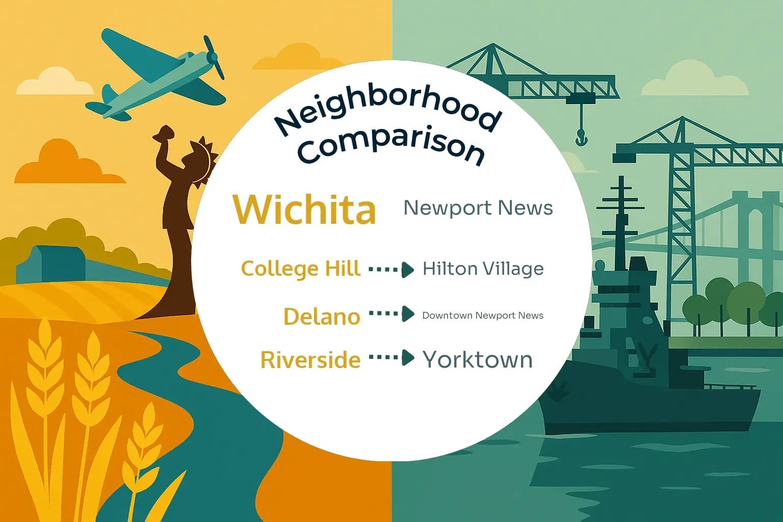 Wichita vs Newport News Neighborhood Comparison