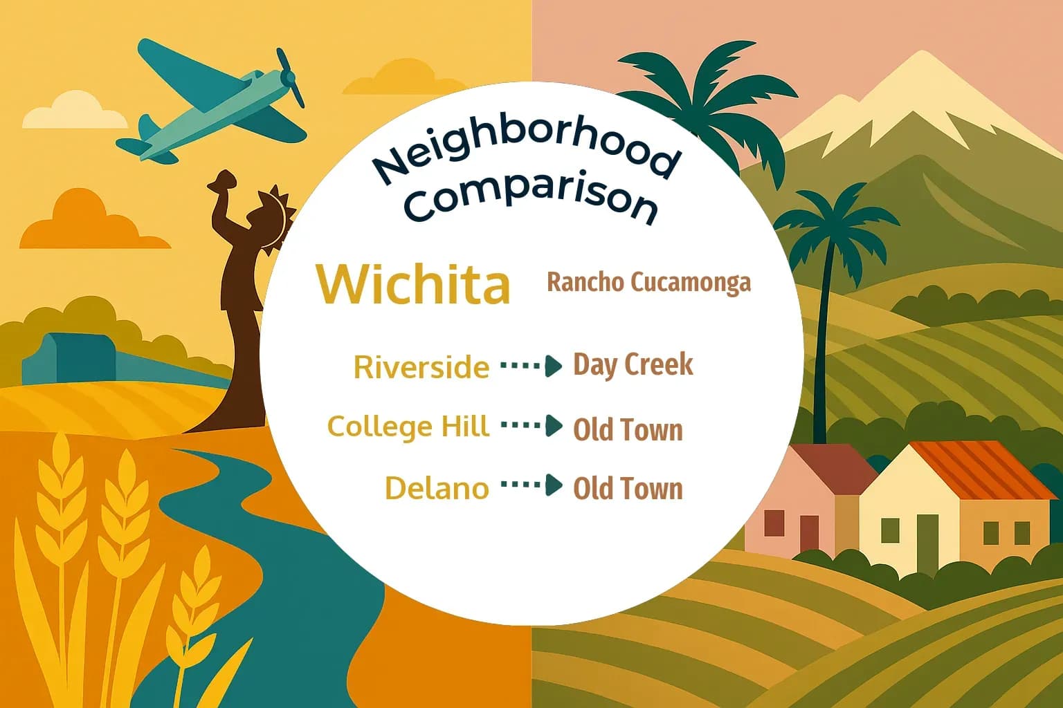 Wichita vs Rancho Cucamonga Neighborhood Comparison