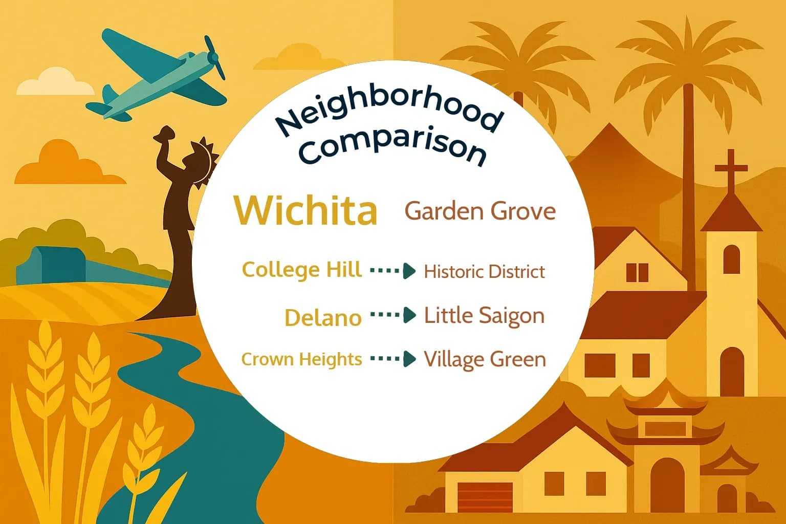 Wichita vs Garden Grove Neighborhood Comparison