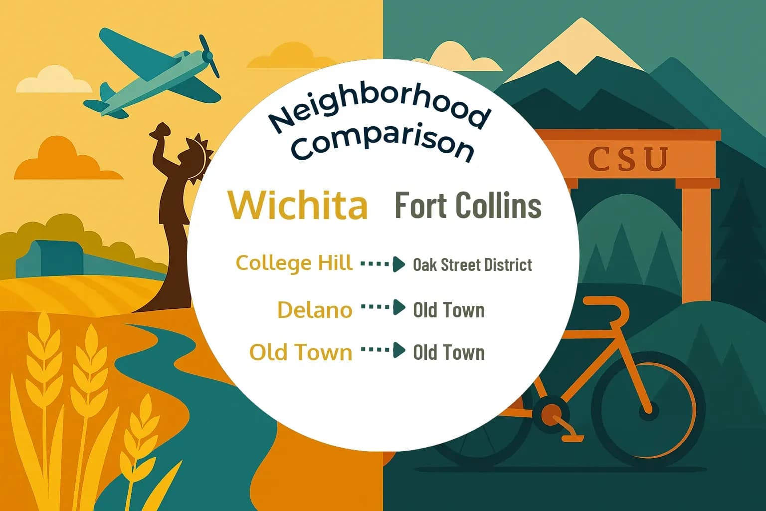 Wichita vs Fort Collins Neighborhood Comparison