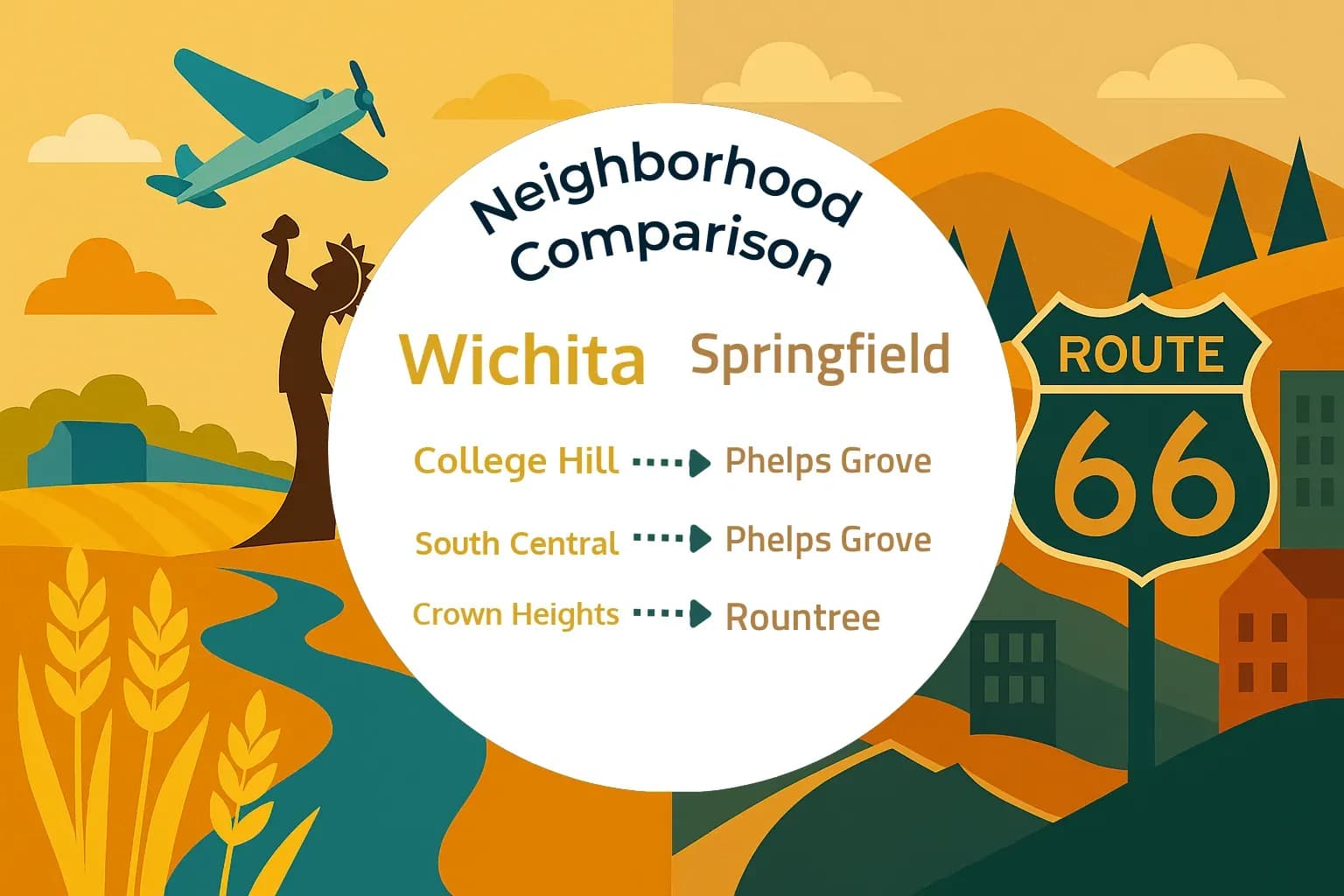 Wichita vs Springfield Neighborhood Comparison