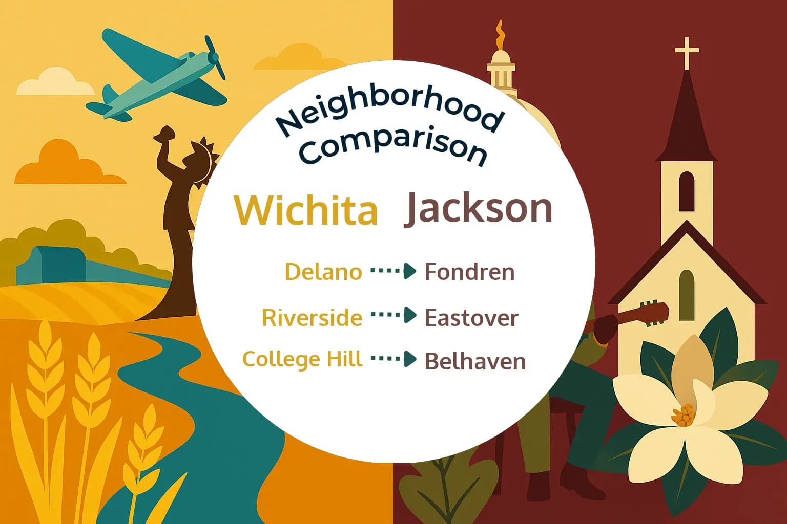 Wichita vs Jackson Neighborhood Comparison