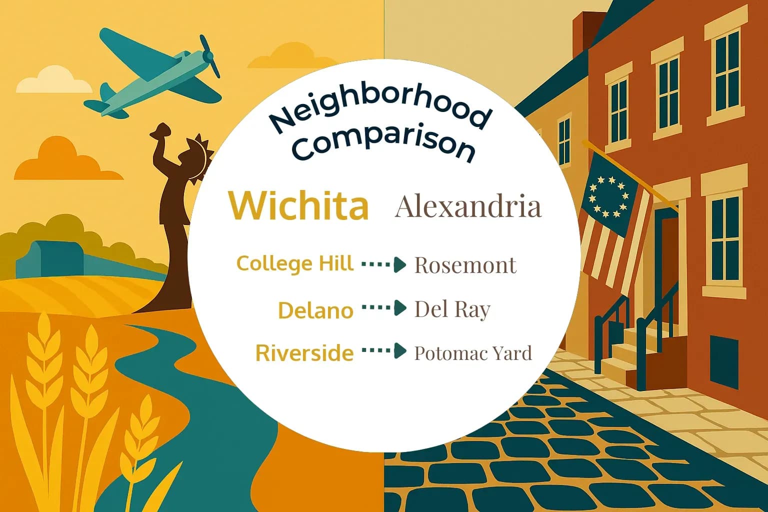 Wichita vs Alexandria Neighborhood Comparison
