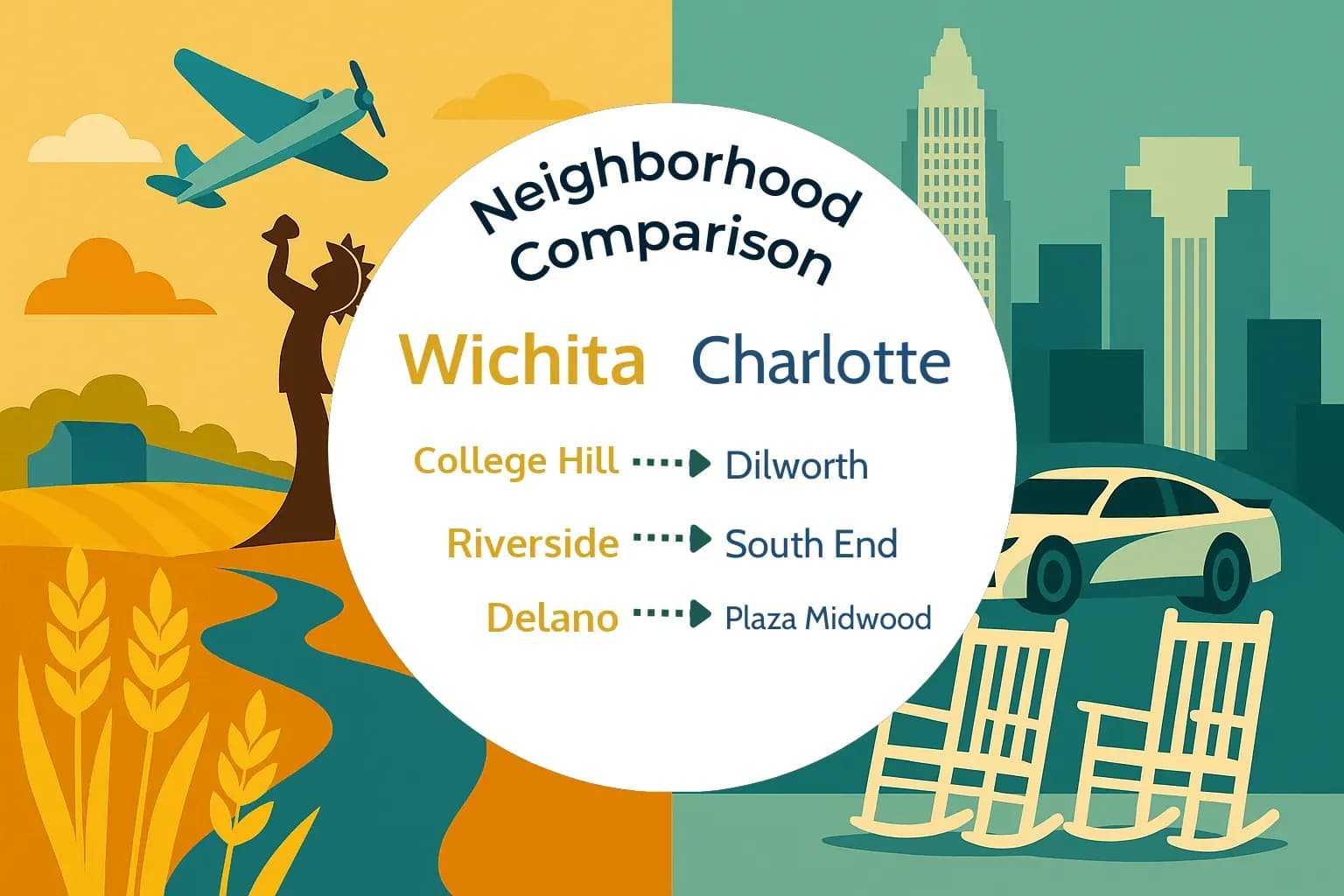 Wichita vs Charlotte Neighborhood Comparison