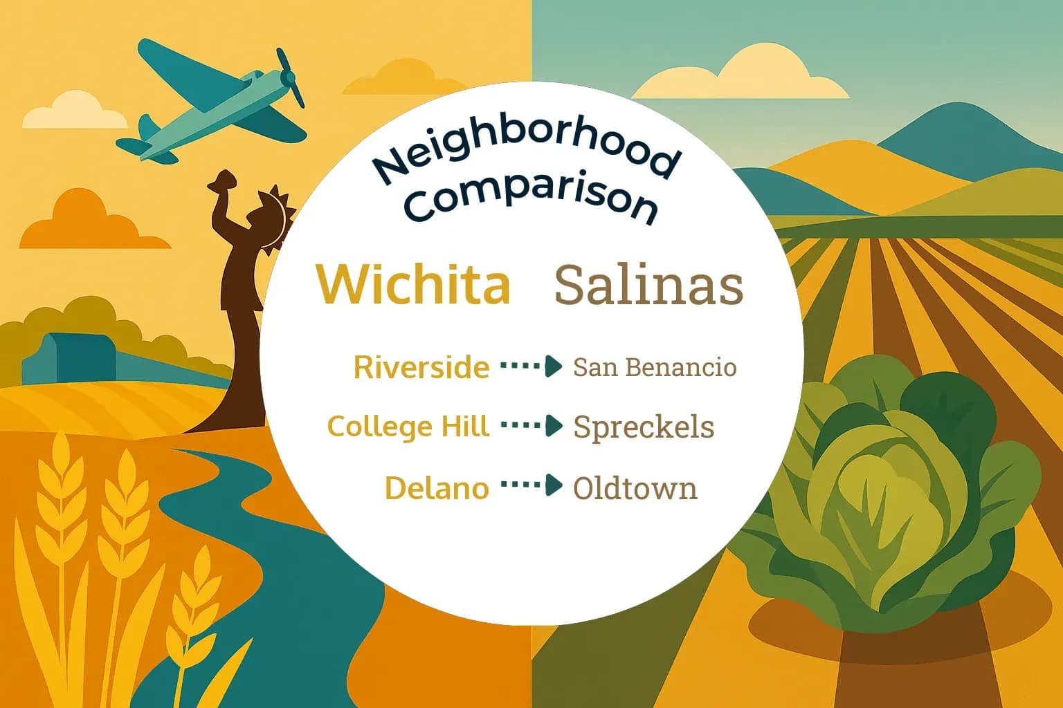Wichita vs Salinas Neighborhood Comparison