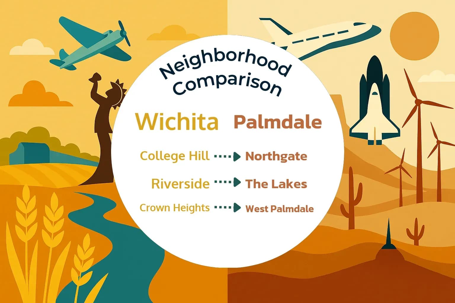 Wichita vs Palmdale Neighborhood Comparison