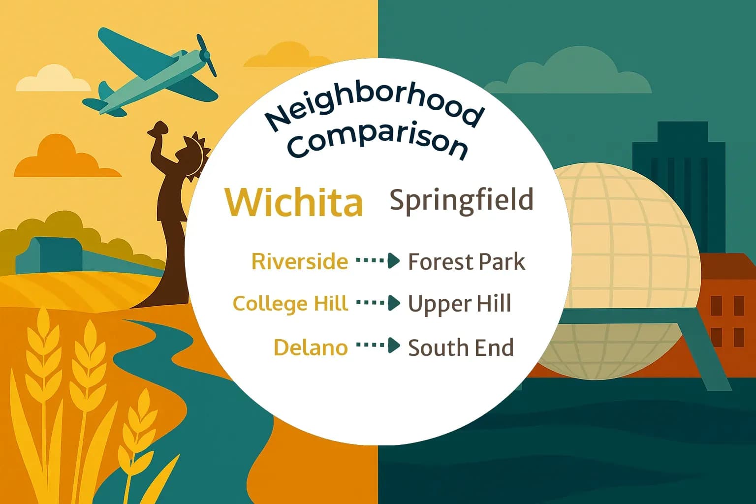 Wichita vs Springfield Neighborhood Comparison