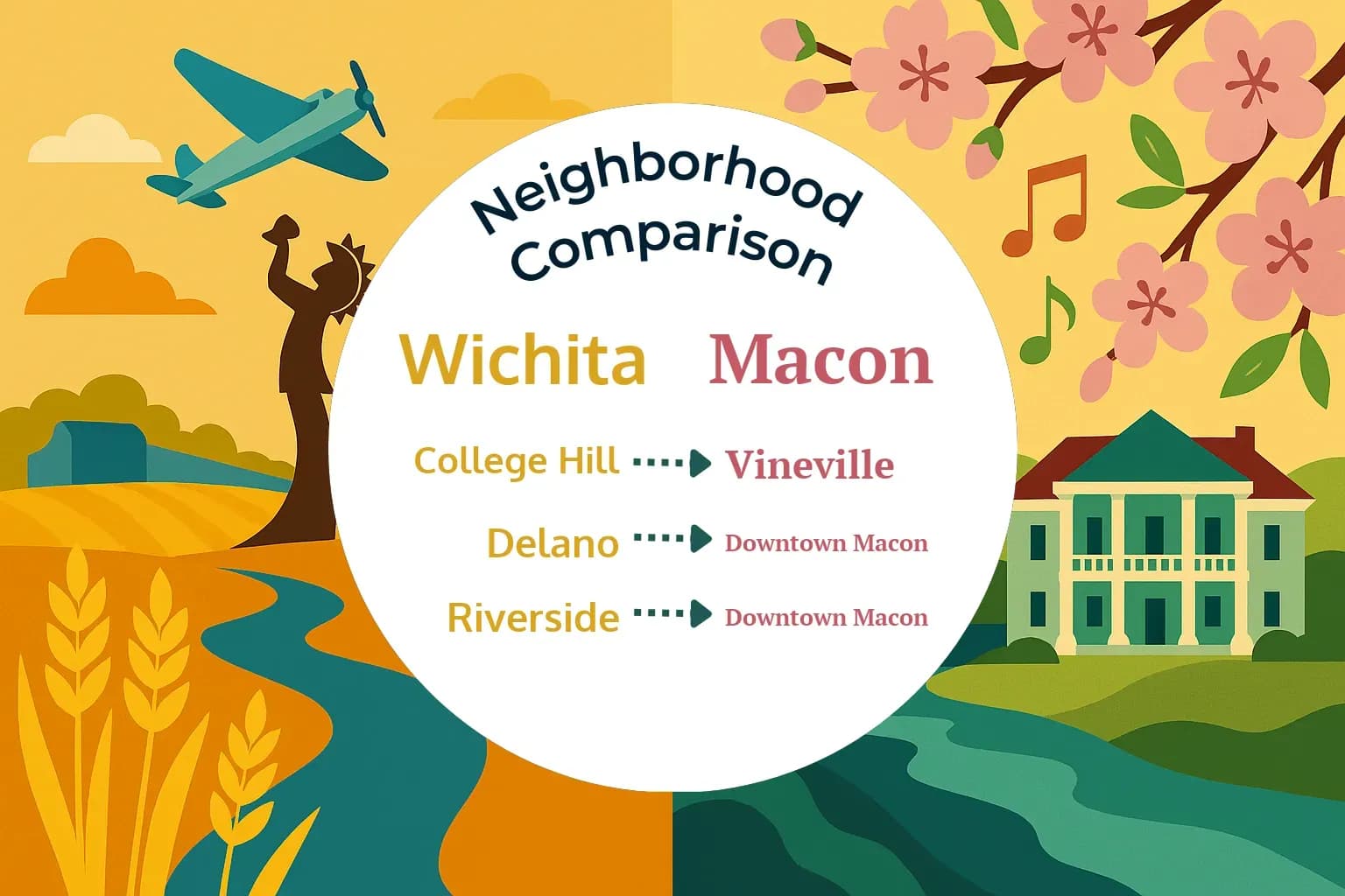 Wichita vs Macon Neighborhood Comparison