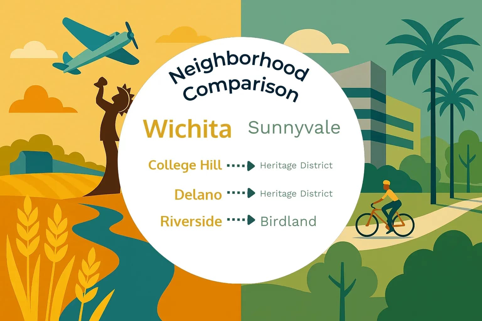 Wichita vs Sunnyvale Neighborhood Comparison