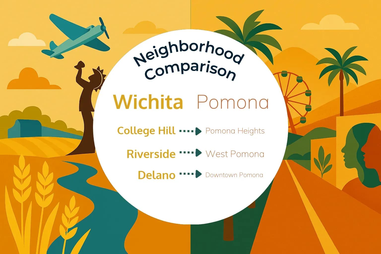 Wichita vs Pomona Neighborhood Comparison