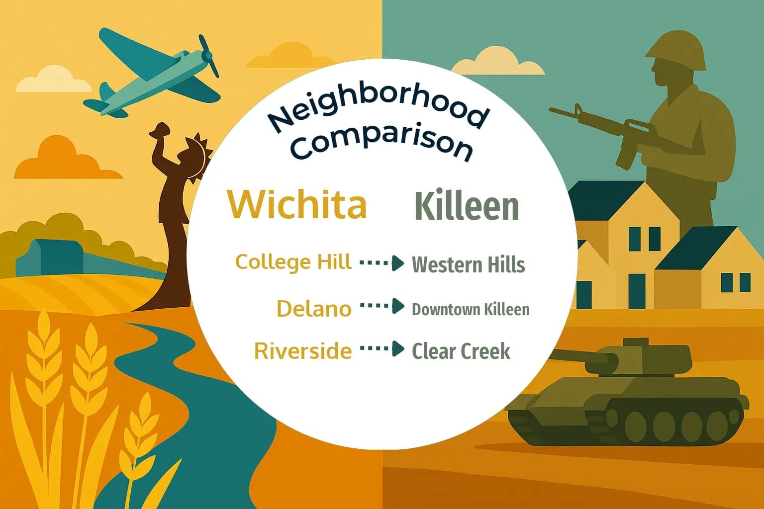 Wichita vs Killeen Neighborhood Comparison
