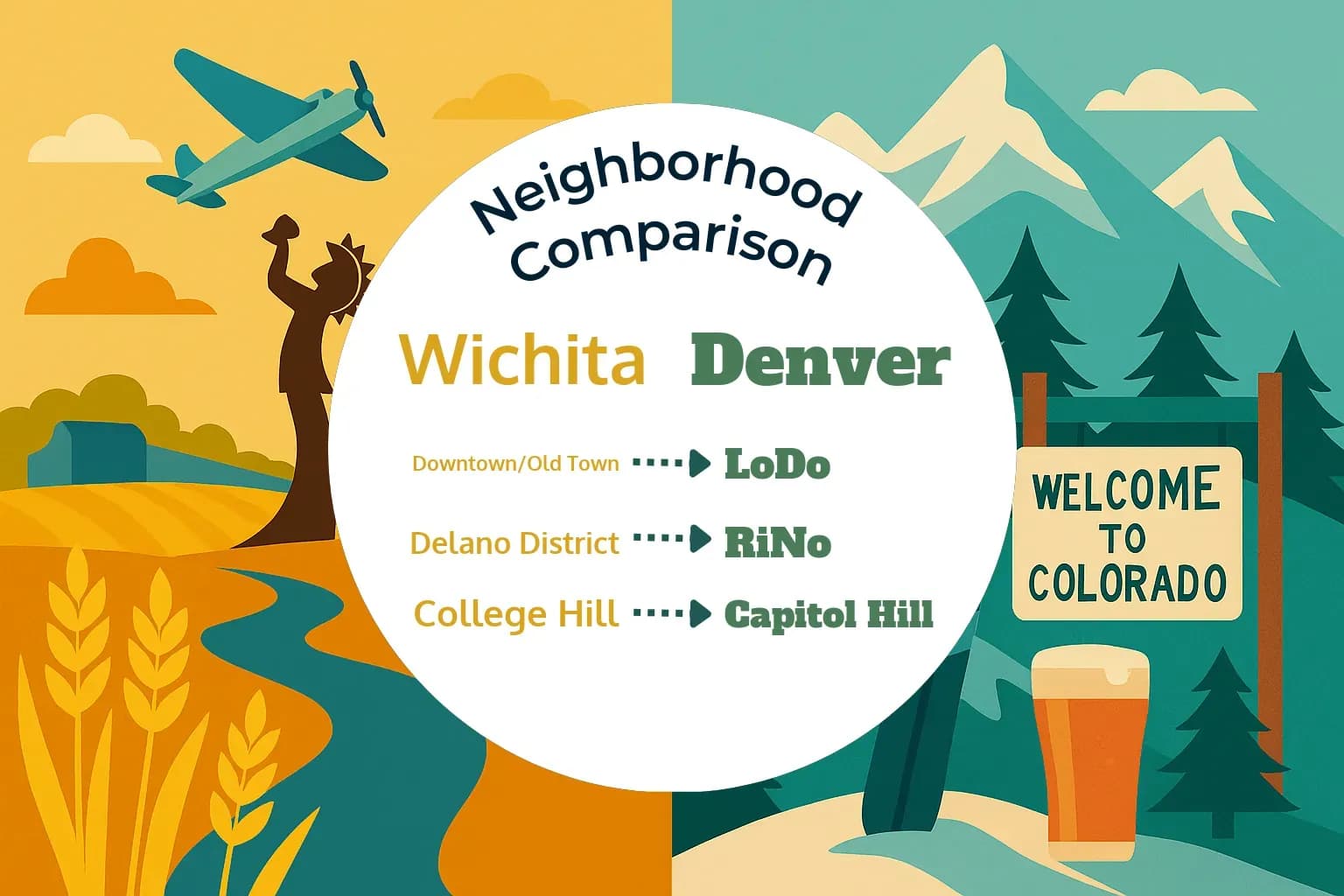 Wichita vs Denver Neighborhood Comparison