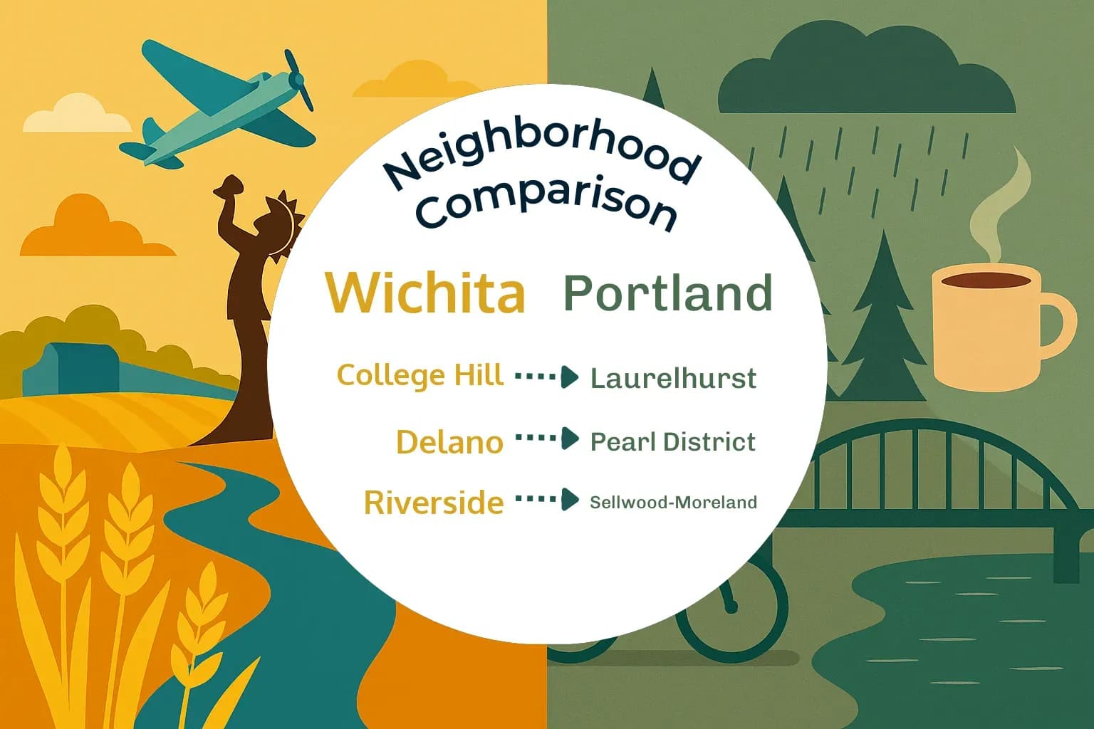 Wichita vs Portland Neighborhood Comparison