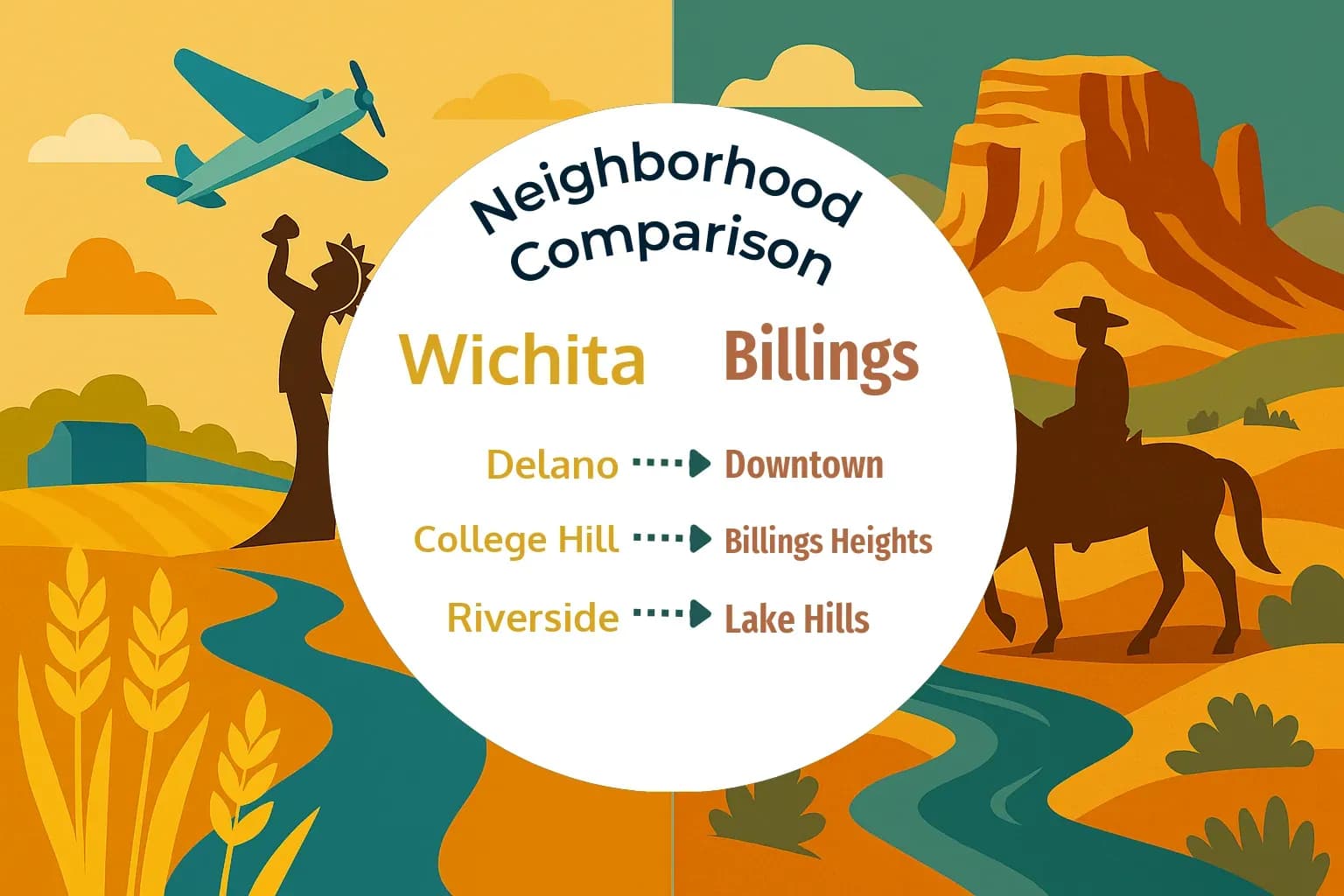 Wichita vs Billings Neighborhood Comparison
