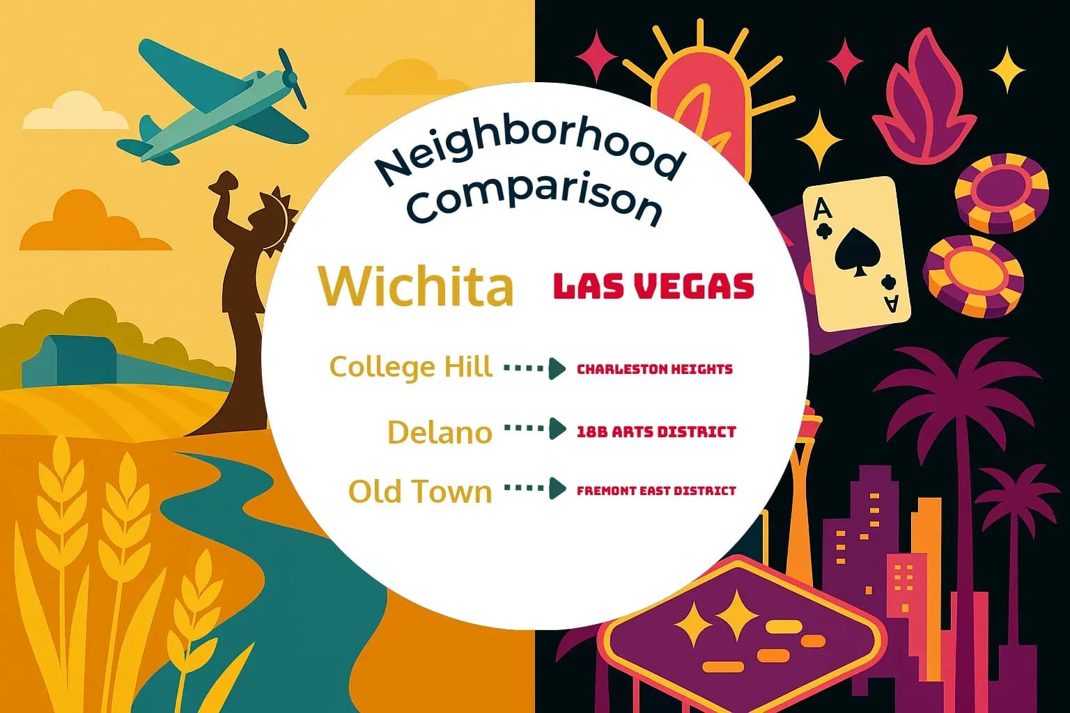 Wichita vs Las Vegas Neighborhood Comparison