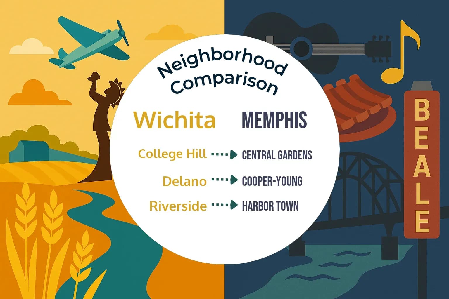 Wichita vs Memphis Neighborhood Comparison