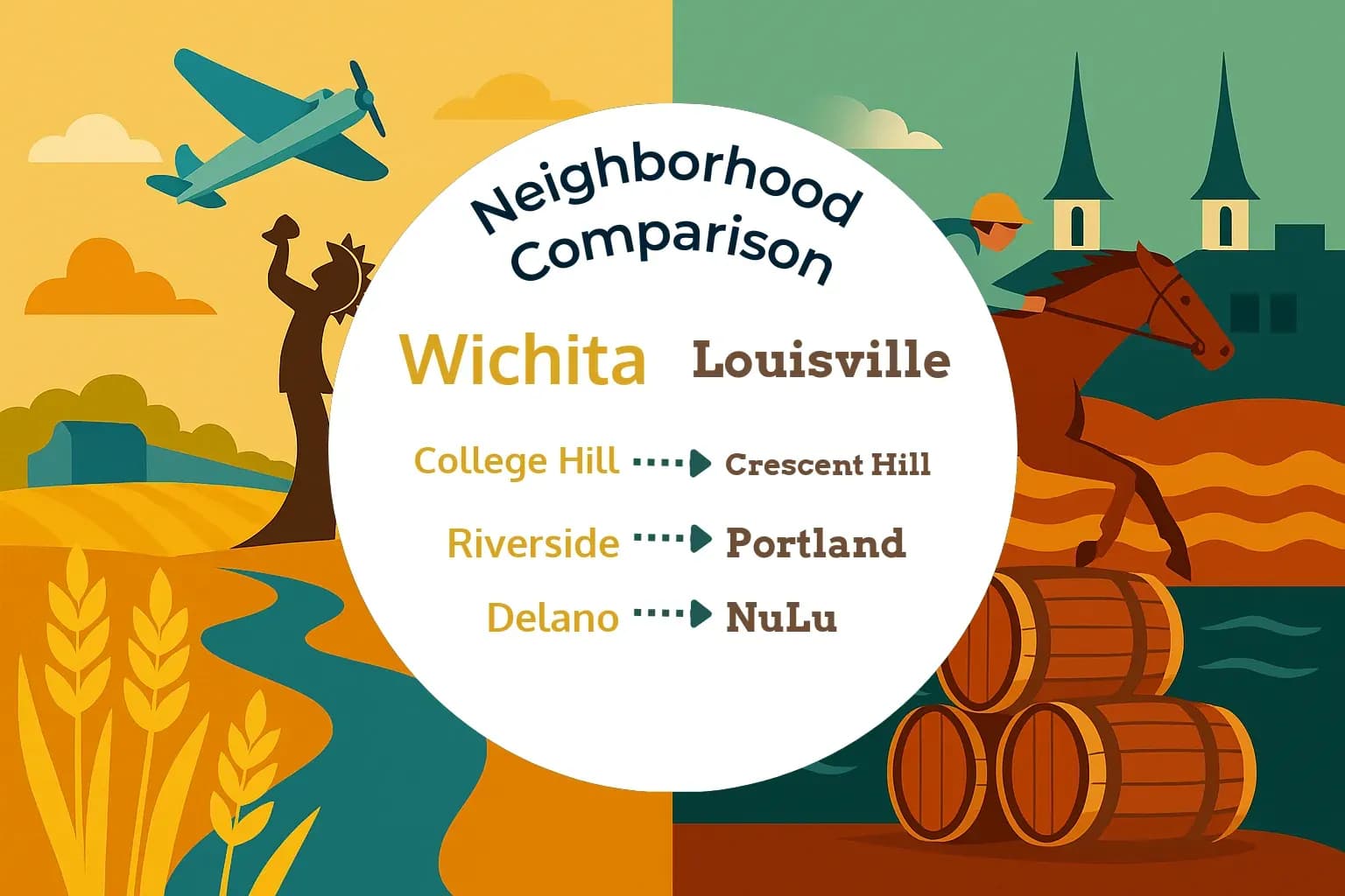 Wichita vs Louisville Neighborhood Comparison