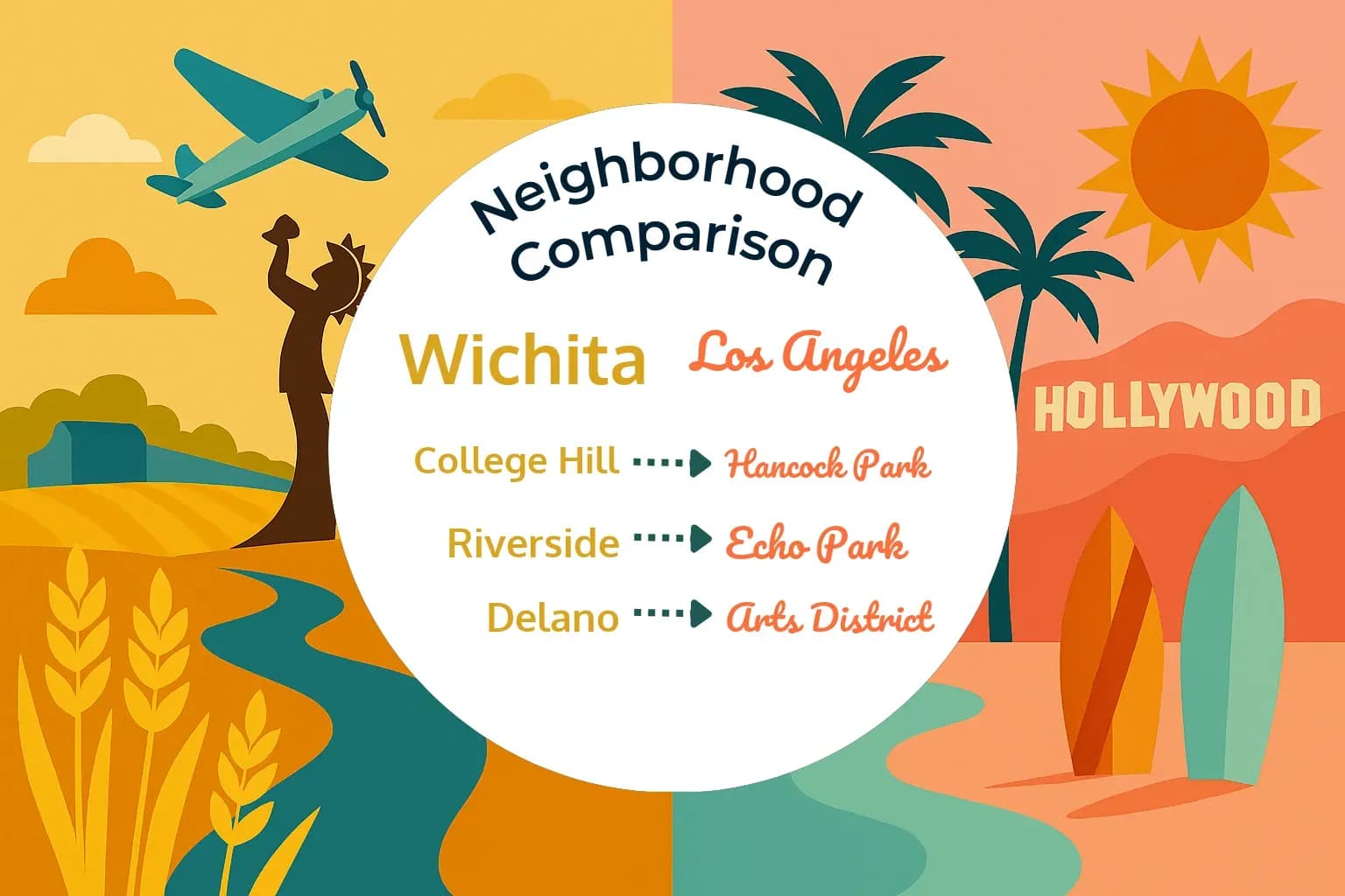 Wichita vs Los Angeles Neighborhood Comparison