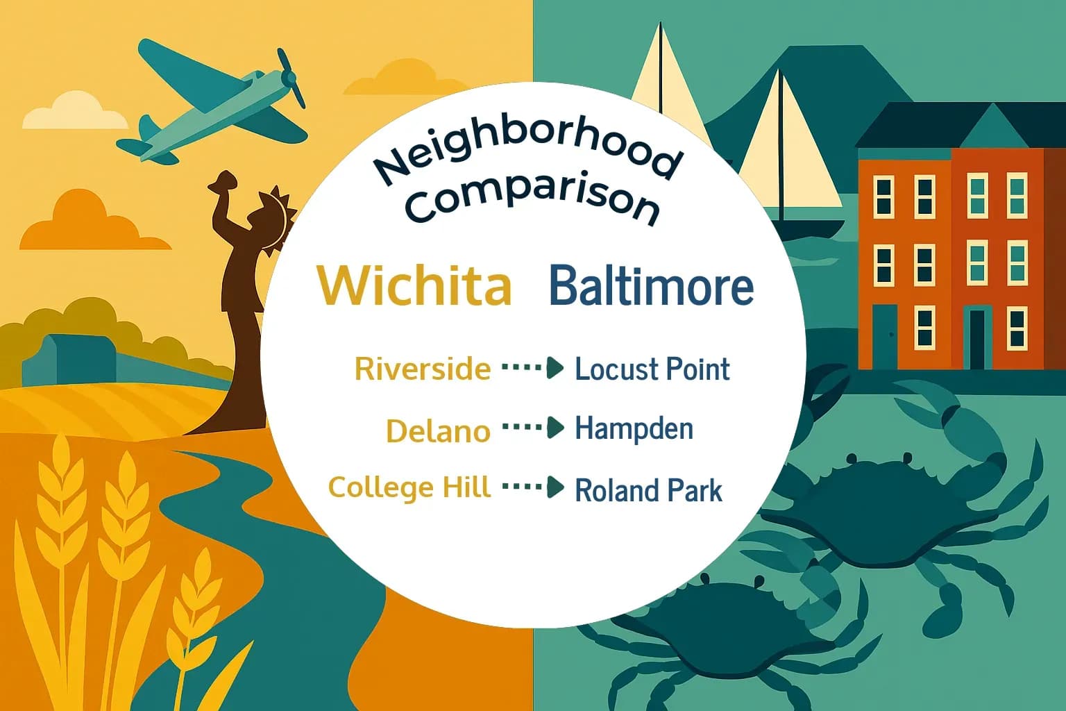Wichita vs Baltimore Neighborhood Comparison