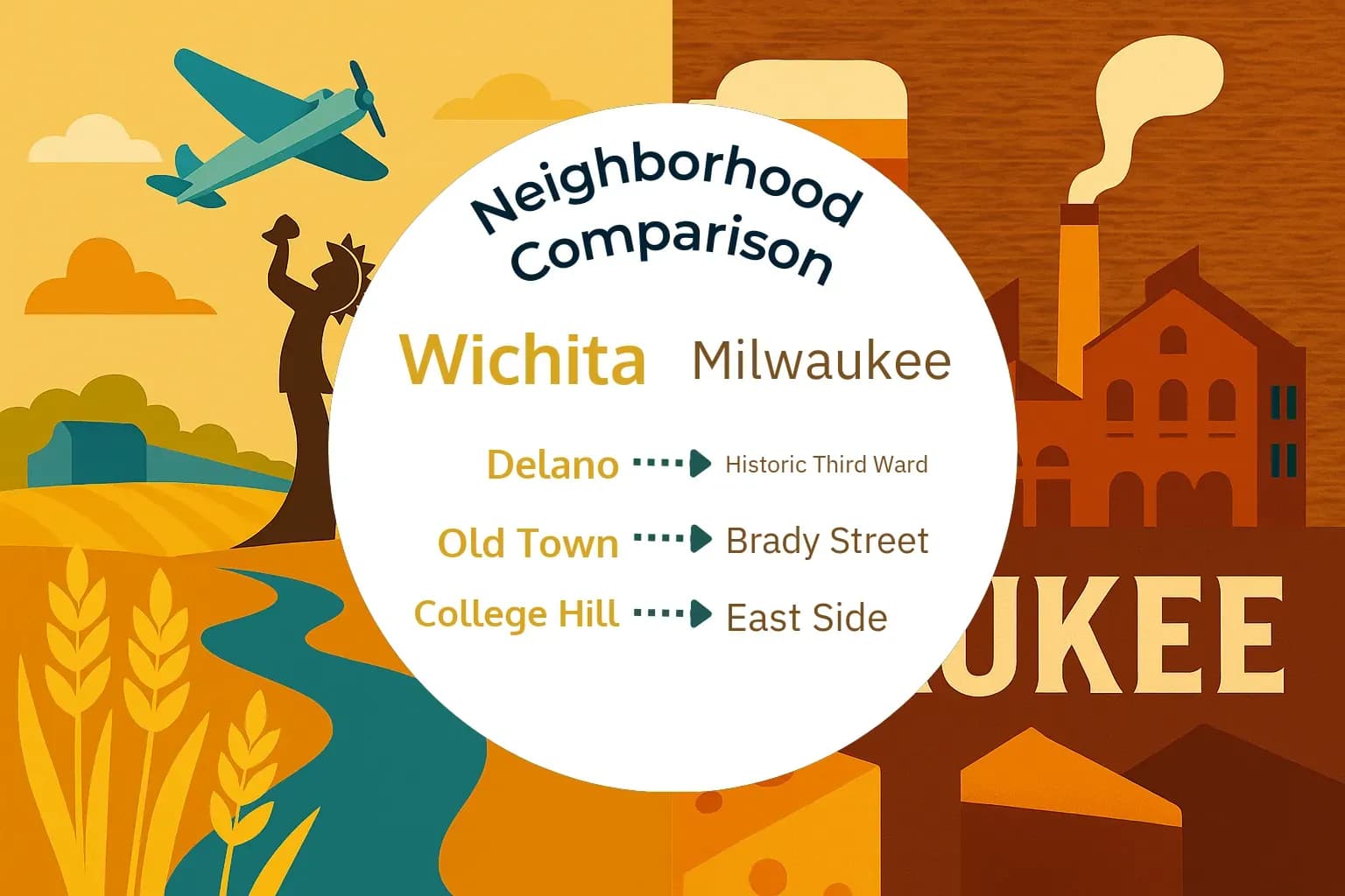 Wichita vs Milwaukee Neighborhood Comparison