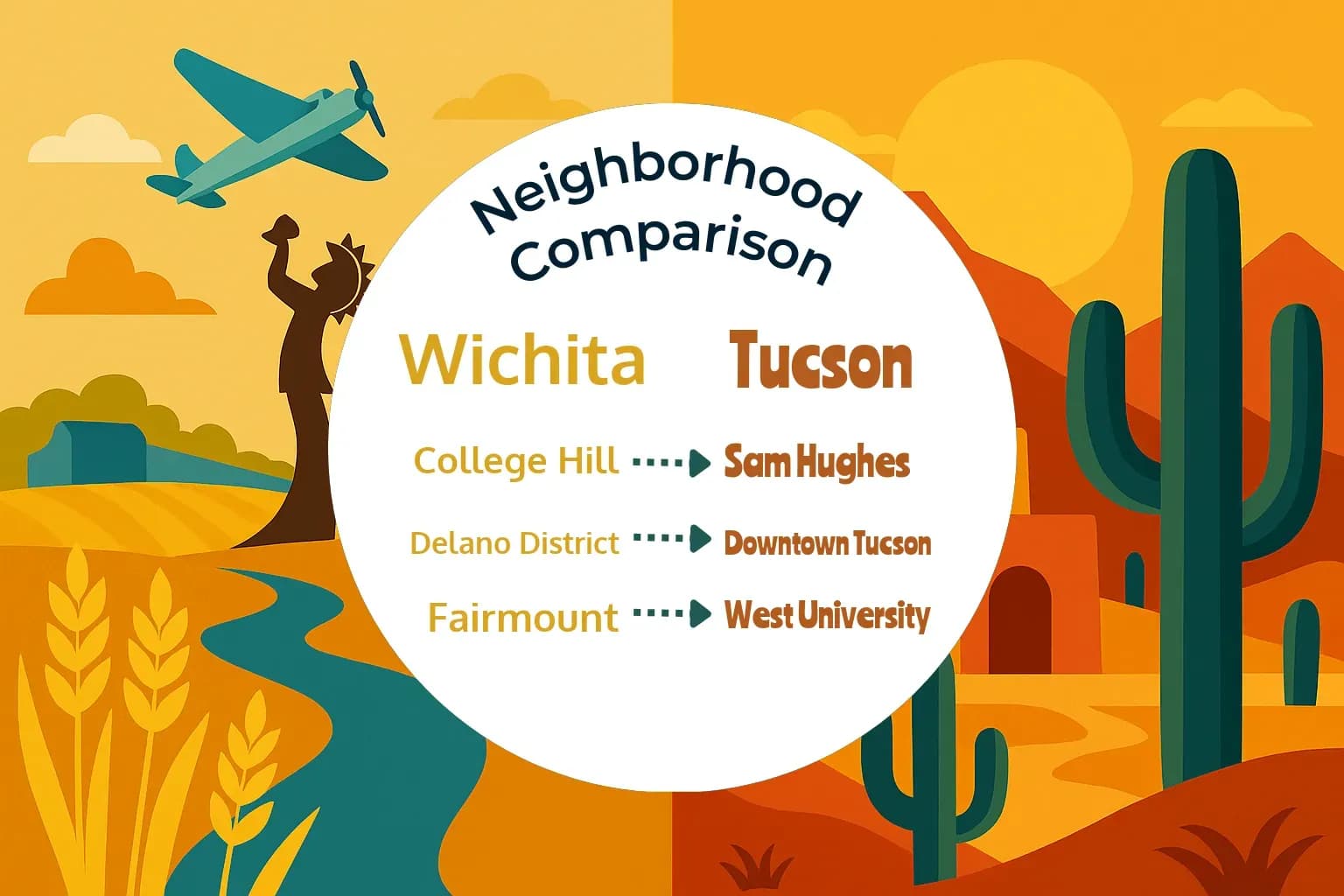 Wichita vs Tucson Neighborhood Comparison
