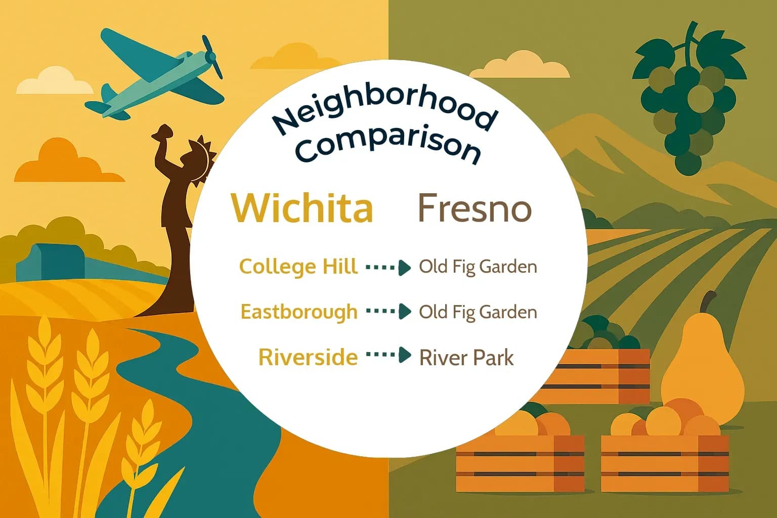 Wichita vs Fresno Neighborhood Comparison