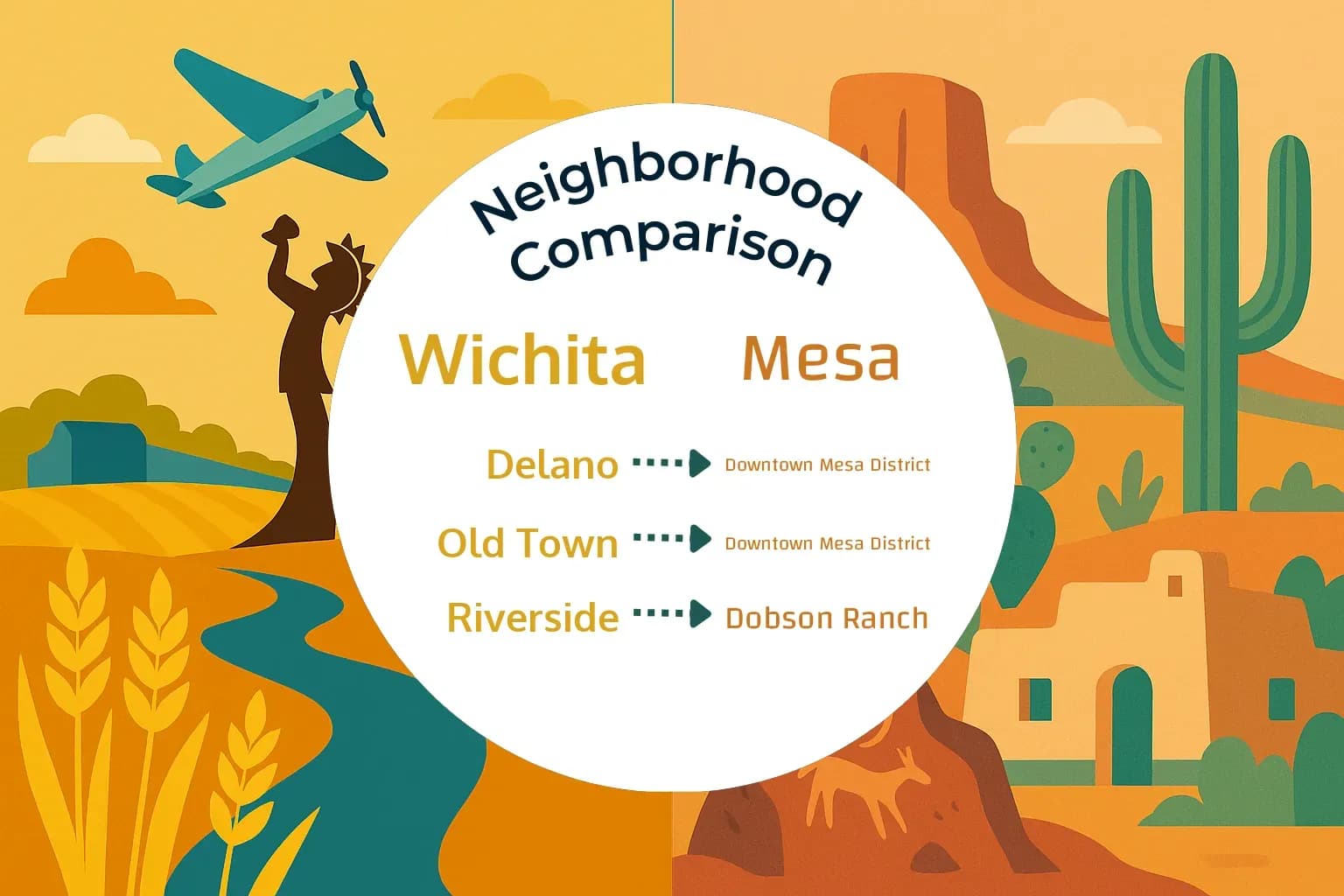 Wichita vs Mesa Neighborhood Comparison