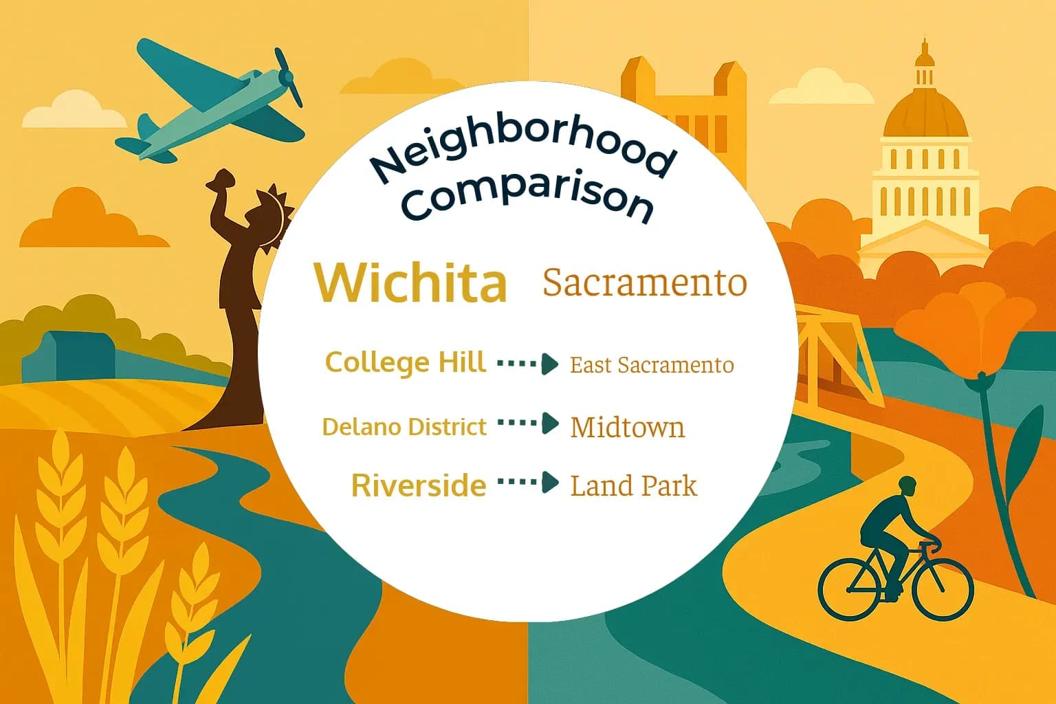 Wichita vs Sacramento Neighborhood Comparison