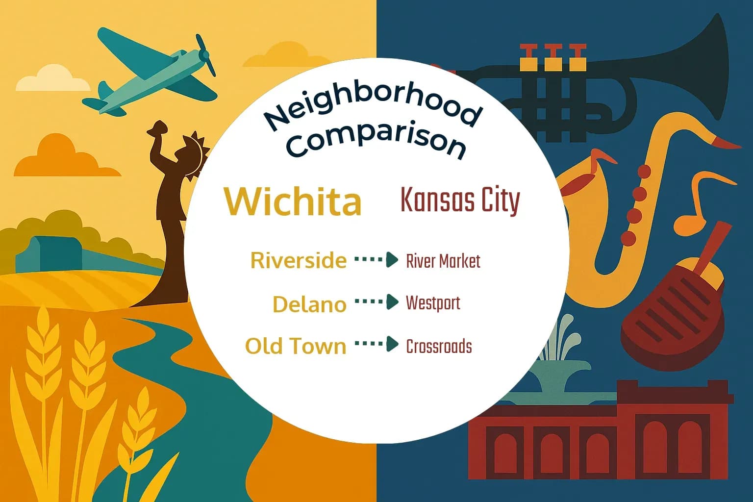 Wichita vs Kansas City Neighborhood Comparison